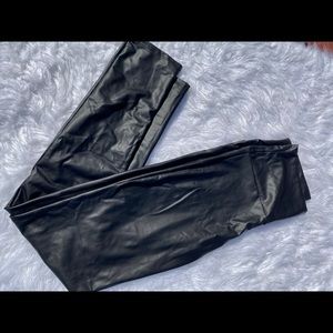 Faux leather leggings